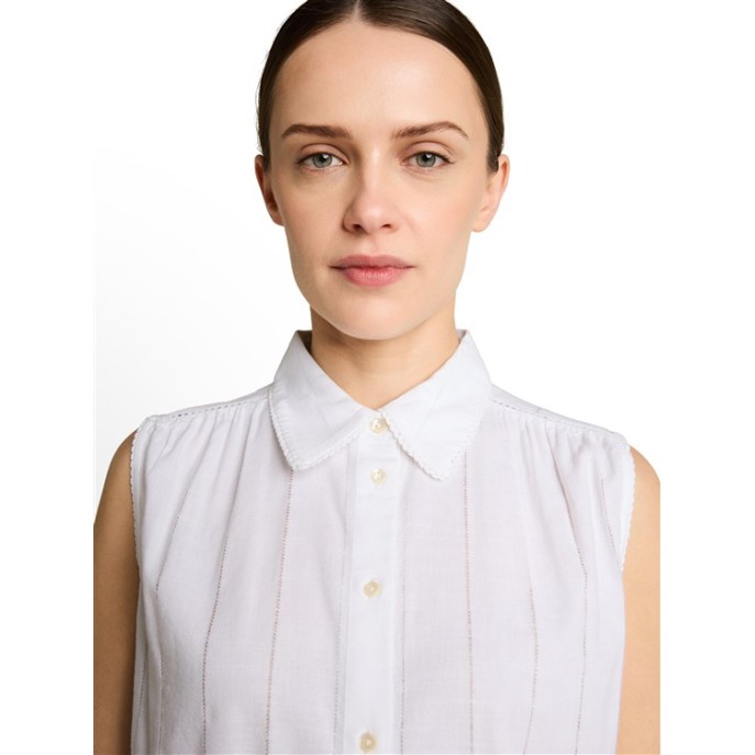 Tom Tailor dames blouse top mouwloos Offwhite